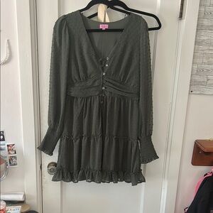 Miami Olive Green Midi Dress